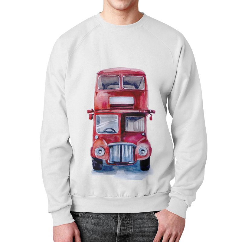 Printio Свитшот мужской с полной запечаткой London bus