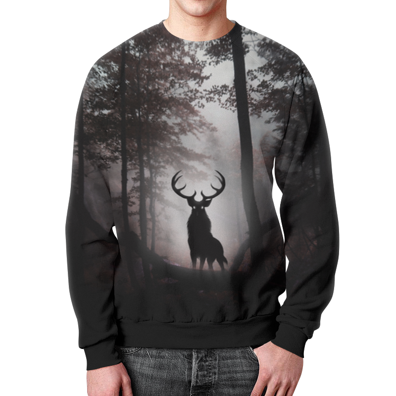 Printio Свитшот мужской с полной запечаткой Лесной зверь printio футболка с полной запечаткой женская лесной зверь