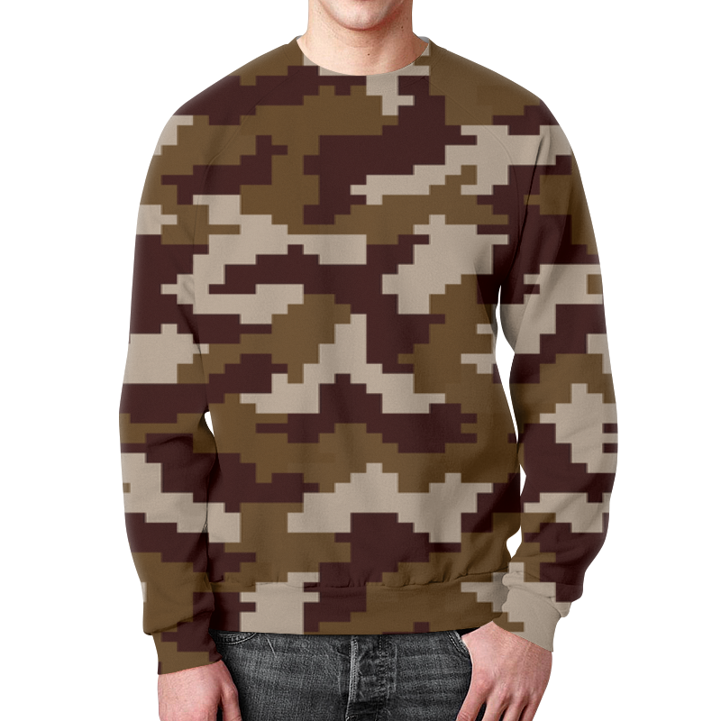 Printio Свитшот мужской с полной запечаткой Camouflage brown printio футболка с полной запечаткой для мальчиков camouflage brown
