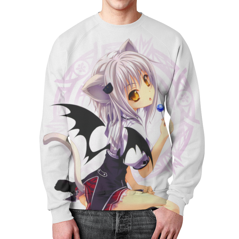 Printio Свитшот мужской с полной запечаткой High school dxd