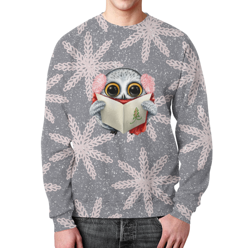 Printio Свитшот мужской с полной запечаткой Птенец