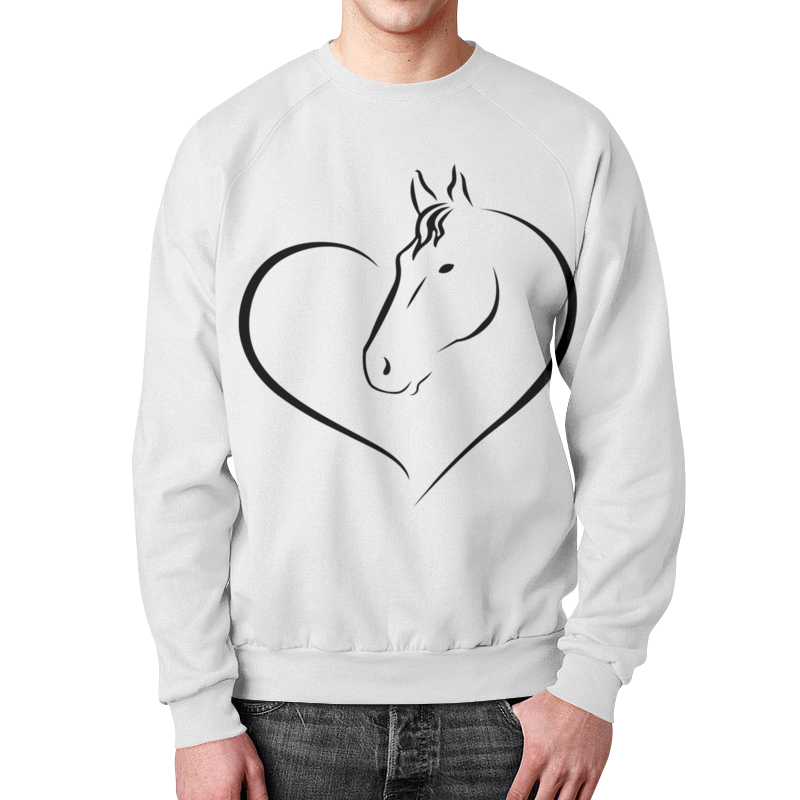 Printio Свитшот мужской с полной запечаткой Милая лошадь printio свитшот мужской с полной запечаткой огненная лошадь