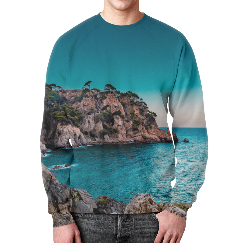 Printio Свитшот мужской с полной запечаткой Берег printio футболка с полной запечаткой мужская берег