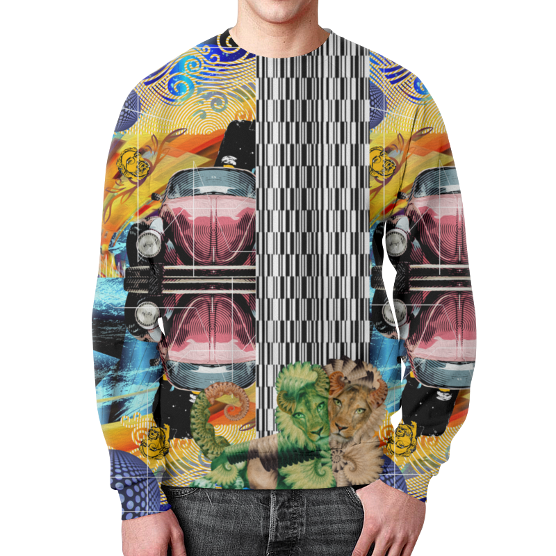 Printio Свитшот мужской с полной запечаткой Авторский стиль