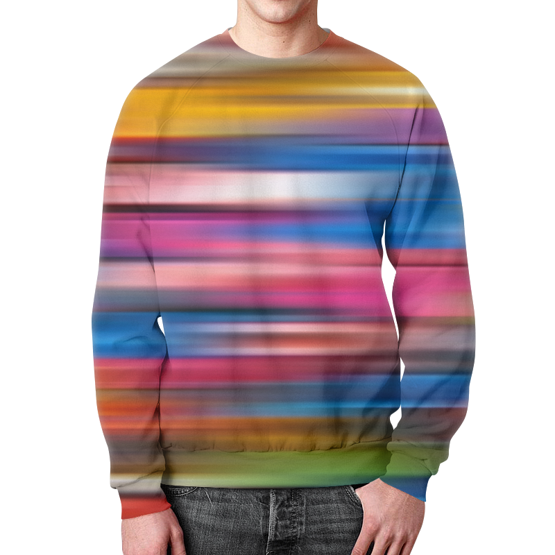 Printio Свитшот мужской с полной запечаткой Краски радуги printio футболка с полной запечаткой мужская краски радуги