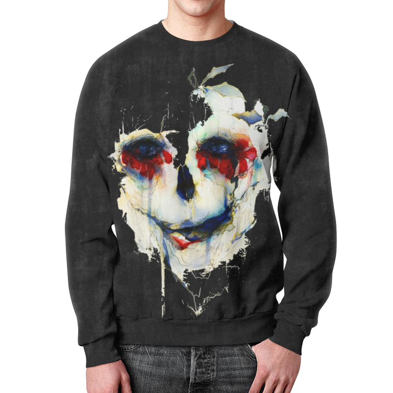 Printio Свитшот мужской с полной запечаткой Череп (skull)