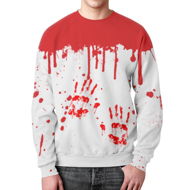 Printio Свитшот мужской с полной запечаткой Кровь