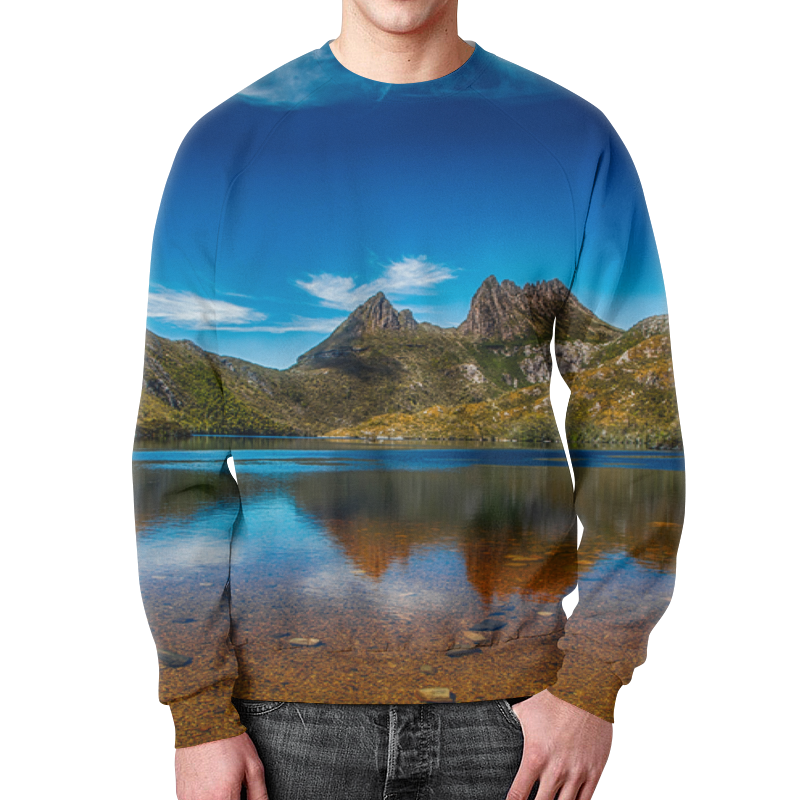 Printio Свитшот мужской с полной запечаткой Небо над горами printio футболка с полной запечаткой женская небо над горами