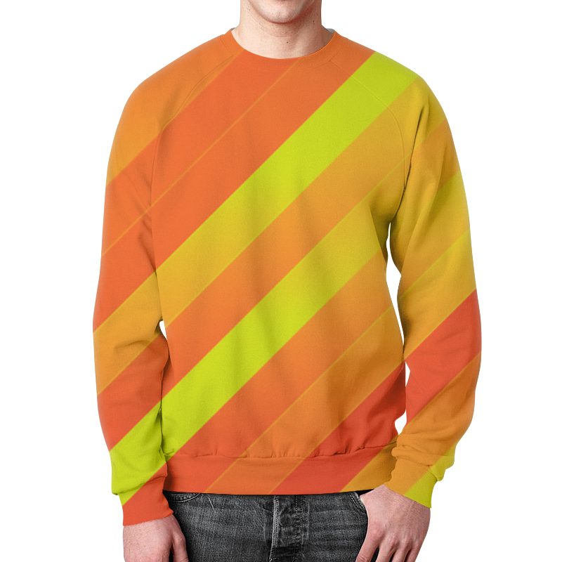 Printio Свитшот мужской с полной запечаткой Желто-оранжевые линии рубашка поло с полной запечаткой printio желто оранжевые линии