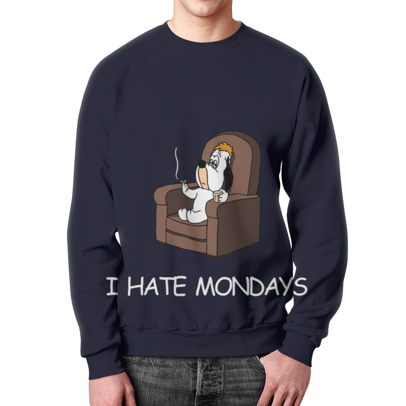 Printio Свитшот мужской с полной запечаткой I hate mondays