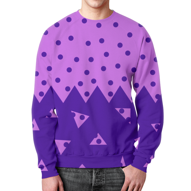 Printio Свитшот мужской с полной запечаткой Падающие треугольники printio свитшот мужской с полной запечаткой фиолетовый маяк