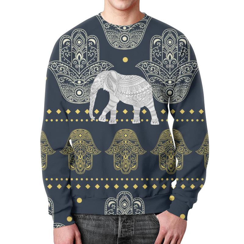 Printio Свитшот мужской с полной запечаткой Индия