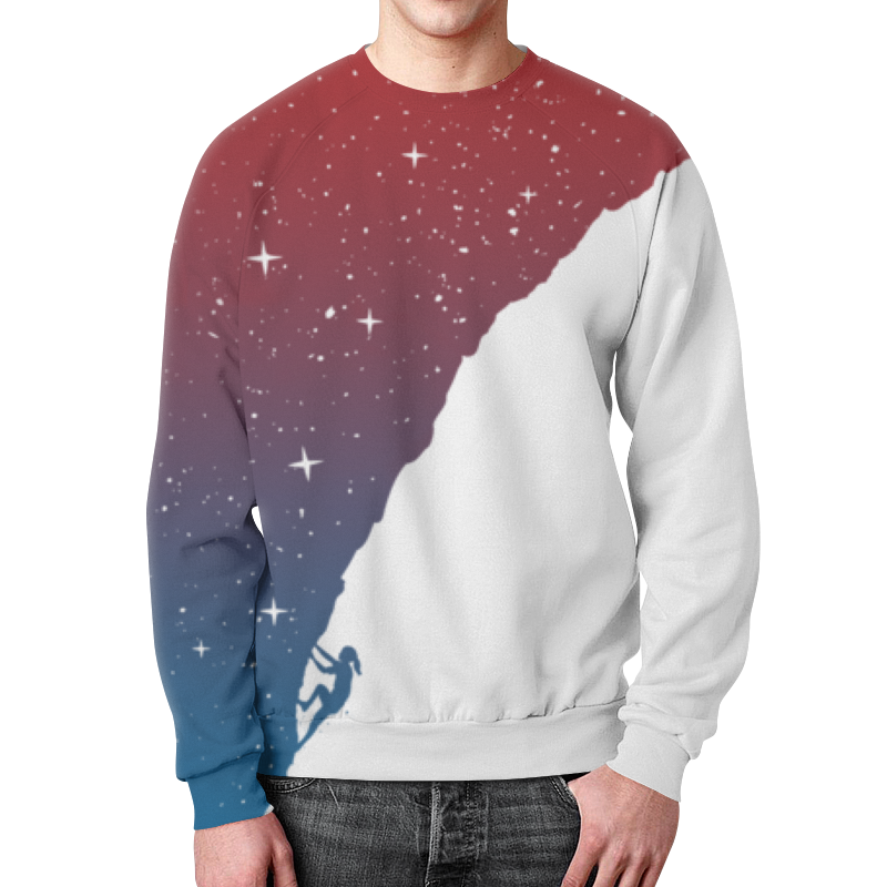 Printio Свитшот мужской с полной запечаткой Звездная гора printio футболка с полной запечаткой мужская звездная гора