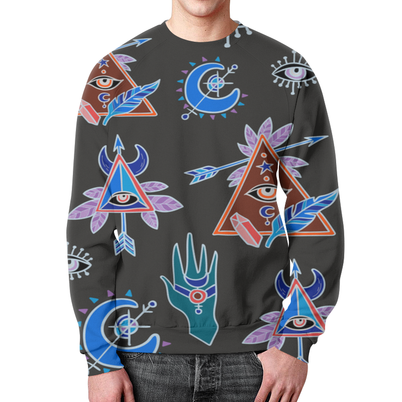 Printio Свитшот мужской с полной запечаткой Абстракция