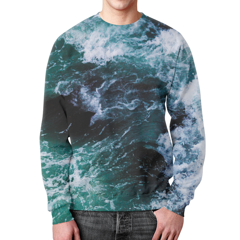 Printio Свитшот мужской с полной запечаткой Бескрайнее море printio футболка с полной запечаткой женская бескрайнее море