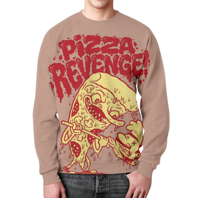 Printio Свитшот мужской с полной запечаткой Pizza revenge printio футболка с полной запечаткой мужская pizza revenge