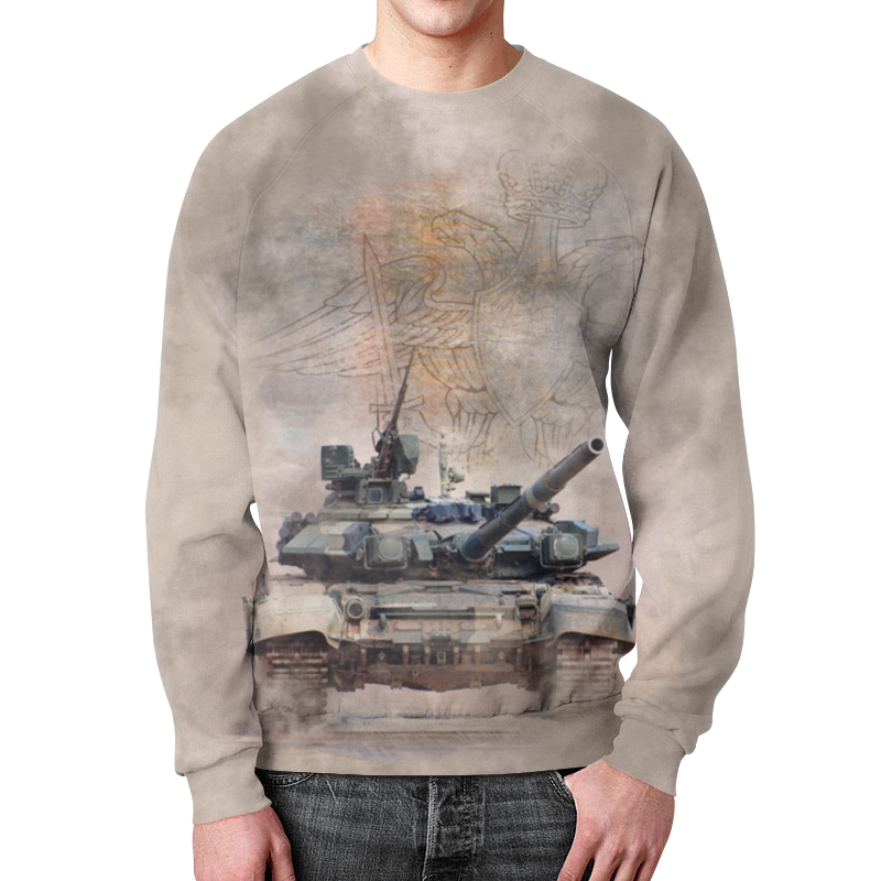 Printio Свитшот мужской с полной запечаткой Танковые войска printio футболка с полной запечаткой мужская танковые войска россии