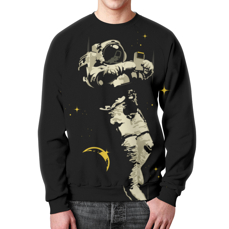 Printio Свитшот мужской с полной запечаткой Космический геймер printio футболка с полной запечаткой мужская космический геймер
