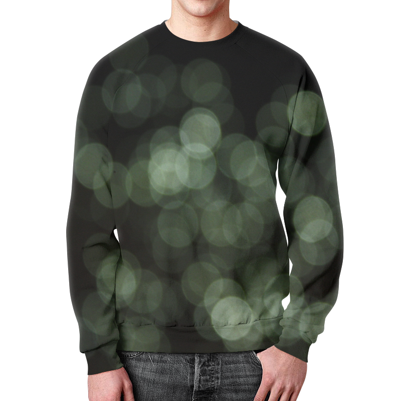 Printio Свитшот мужской с полной запечаткой Световые блики