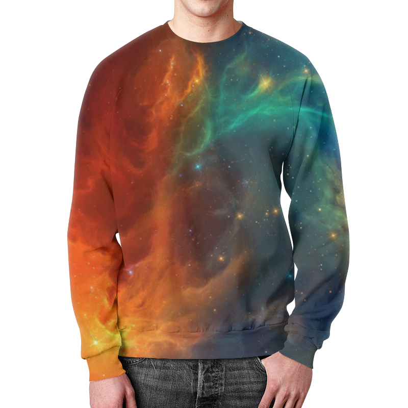 Printio Свитшот мужской с полной запечаткой Космическая туманность printio футболка с полной запечаткой мужская космическая туманность