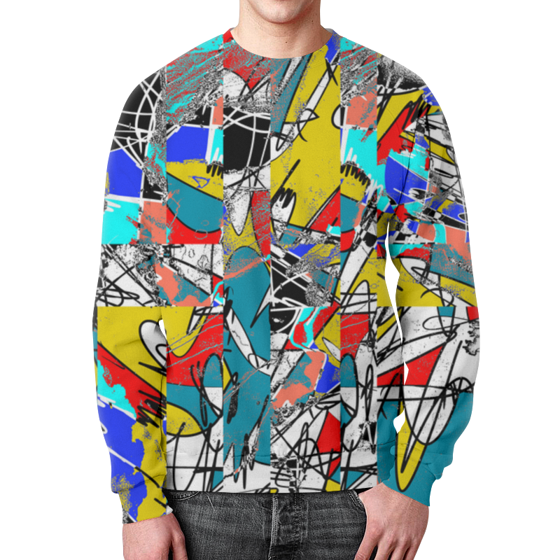 Printio Свитшот мужской с полной запечаткой Авторский стиль