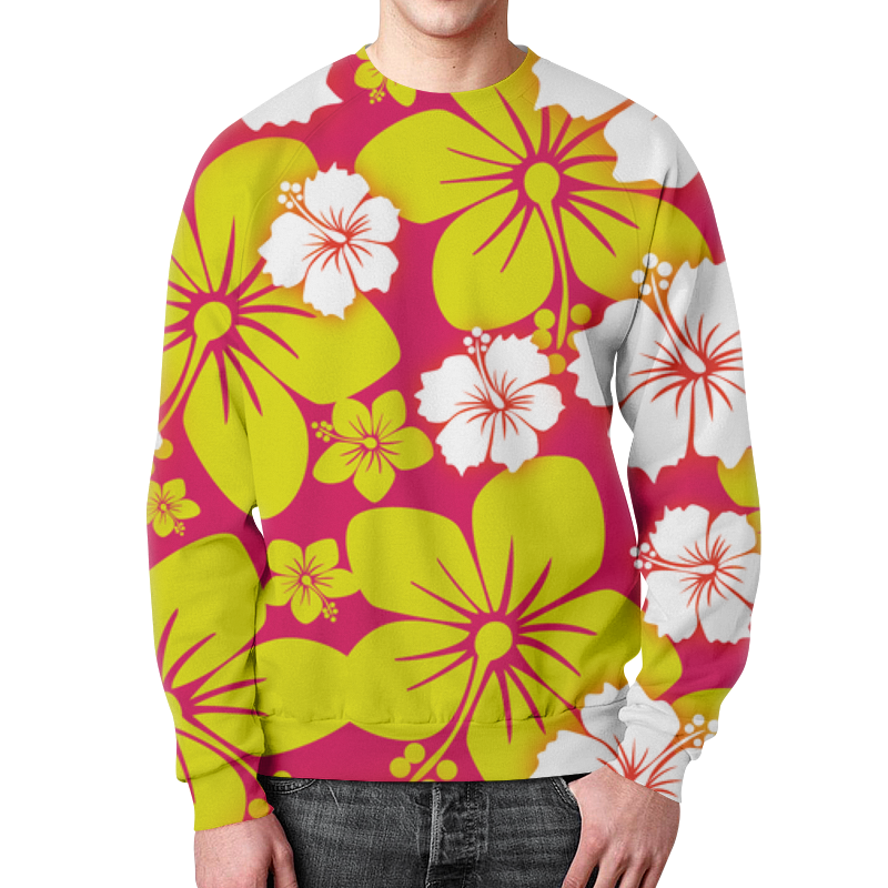 Printio Свитшот мужской с полной запечаткой Цветочный printio свитшот мужской с полной запечаткой цветы ноября