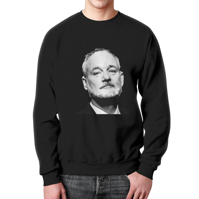 Printio Свитшот мужской с полной запечаткой Bill murray (black) метод мюррей