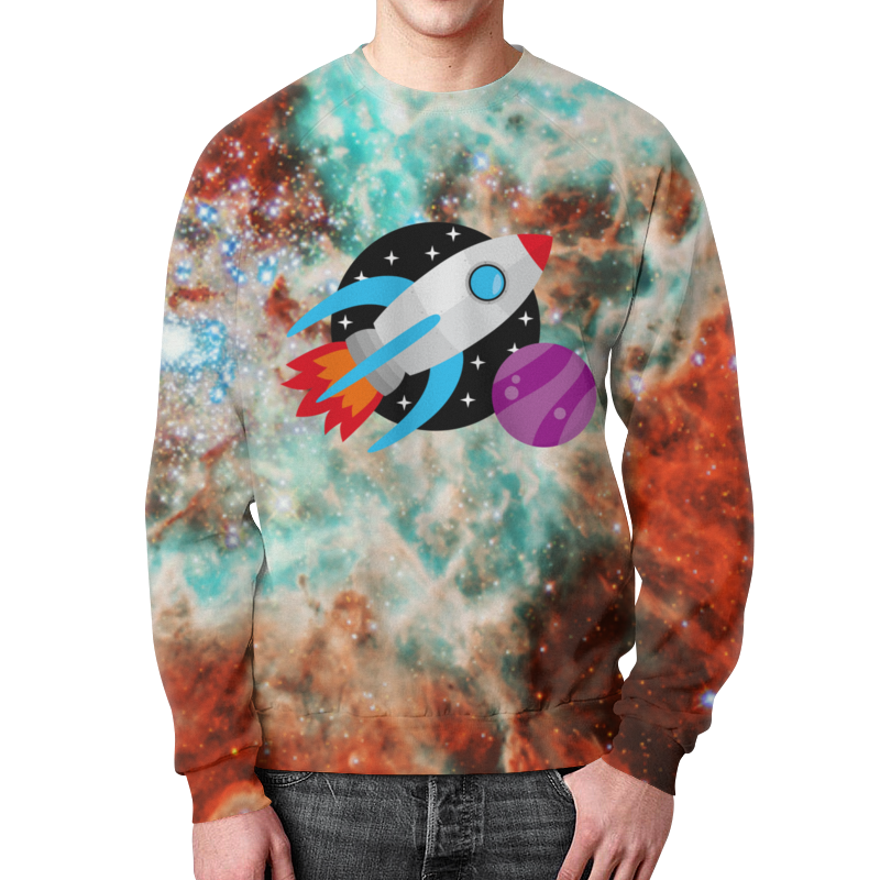Printio Свитшот мужской с полной запечаткой Космос printio свитшот мужской с полной запечаткой ракета космос