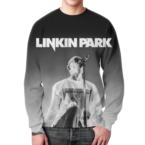 Заказать свитшот в Москве. Свитшот мужской с полной запечаткой Linkin Park от geekbox - готовые дизайны и нанесение принтов.