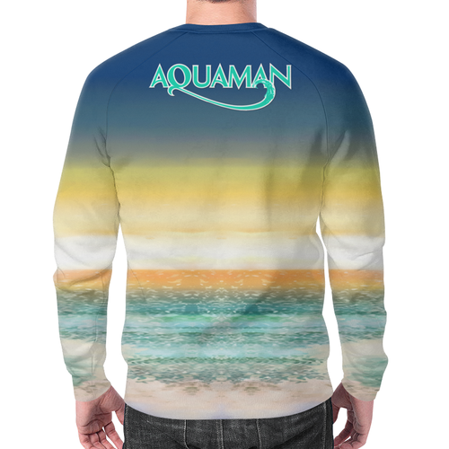 Заказать свитшот в Москве. Свитшот мужской с полной запечаткой Aquaman    от T-shirt print  - готовые дизайны и нанесение принтов.