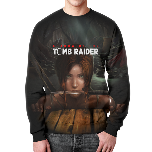 Заказать свитшот в Москве. Свитшот мужской с полной запечаткой Tomb Raider от THE_NISE  - готовые дизайны и нанесение принтов.