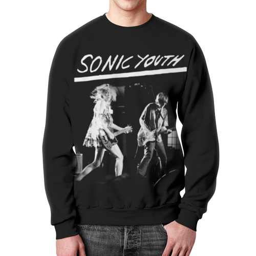 Заказать свитшот в Москве. Свитшот мужской с полной запечаткой Sonic Youth от geekbox - готовые дизайны и нанесение принтов.
