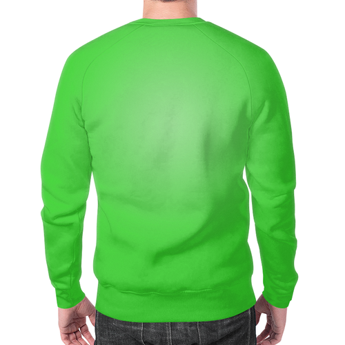 Заказать свитшот в Москве. Свитшот мужской с полной запечаткой Зеленый монстр от T-shirt print  - готовые дизайны и нанесение принтов.