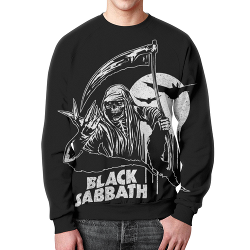 Заказать свитшот в Москве. Свитшот мужской с полной запечаткой Black Sabbath от geekbox - готовые дизайны и нанесение принтов.