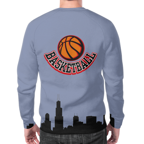 Заказать свитшот в Москве. Свитшот мужской с полной запечаткой Chicago Bulls от Виктор Гришин - готовые дизайны и нанесение принтов.