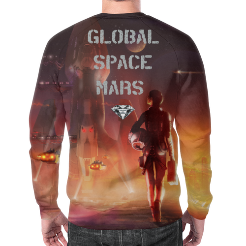 Заказать свитшот в Москве. Свитшот мужской с полной запечаткой Global Space Mаgic Mars (коллекция №1) от Global Space Magic  - готовые дизайны и нанесение принтов.