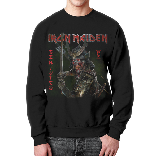Заказать свитшот в Москве. Свитшот мужской с полной запечаткой Iron Maiden от Leichenwagen - готовые дизайны и нанесение принтов.