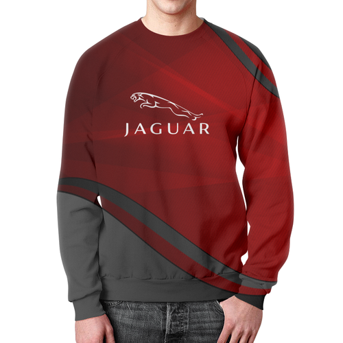 Заказать свитшот в Москве. Свитшот мужской с полной запечаткой Jaguar от THE_NISE  - готовые дизайны и нанесение принтов.