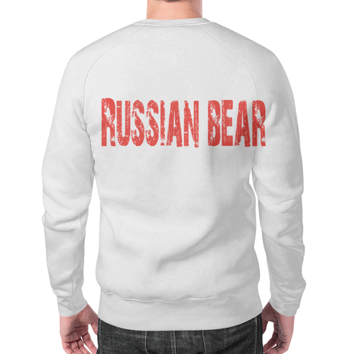 Заказать свитшот в Москве. Свитшот мужской с полной запечаткой Russian Bear от Andrey Akimov - готовые дизайны и нанесение принтов.