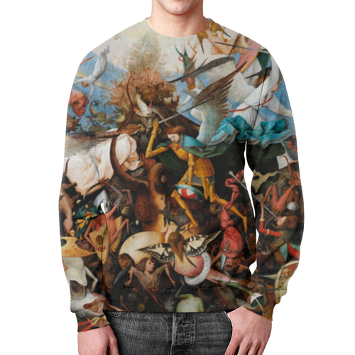 Заказать свитшот в Москве. Свитшот мужской с полной запечаткой The Fall of the Rebel Angels  от Amy Saroyan - готовые дизайны и нанесение принтов.