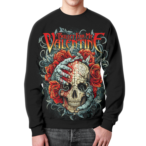 Заказать свитшот в Москве. Свитшот мужской с полной запечаткой Bullet For My Valentine от geekbox - готовые дизайны и нанесение принтов.