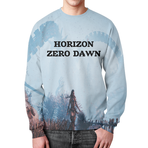 Заказать свитшот в Москве. Свитшот мужской с полной запечаткой Horizon Zero Dawn от THE_NISE  - готовые дизайны и нанесение принтов.