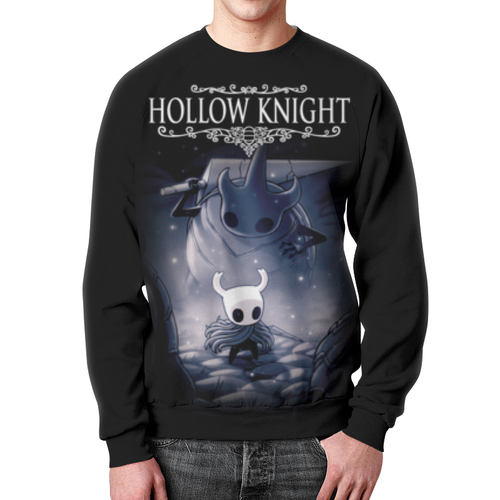 Заказать свитшот в Москве. Свитшот мужской с полной запечаткой Hollow Knight от geekbox - готовые дизайны и нанесение принтов.