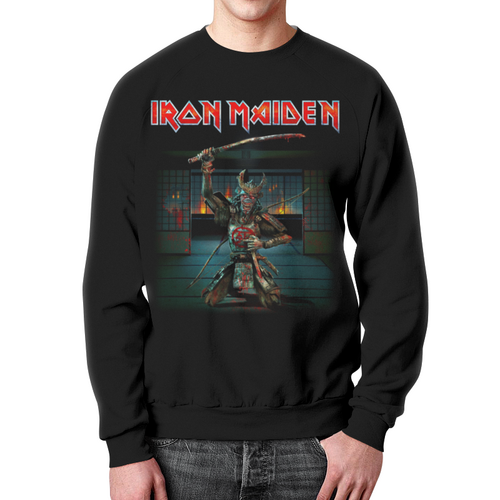 Заказать свитшот в Москве. Свитшот мужской с полной запечаткой Iron Maiden от Leichenwagen - готовые дизайны и нанесение принтов.
