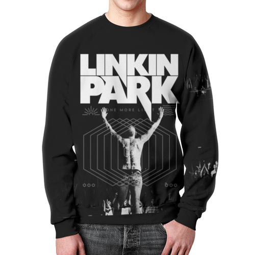 Заказать свитшот в Москве. Свитшот мужской с полной запечаткой Linkin Park от geekbox - готовые дизайны и нанесение принтов.