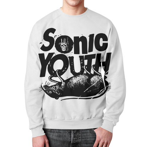 Заказать свитшот в Москве. Свитшот мужской с полной запечаткой Sonic Youth от geekbox - готовые дизайны и нанесение принтов.