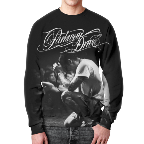 Заказать свитшот в Москве. Свитшот мужской с полной запечаткой Parkway Drive от geekbox - готовые дизайны и нанесение принтов.