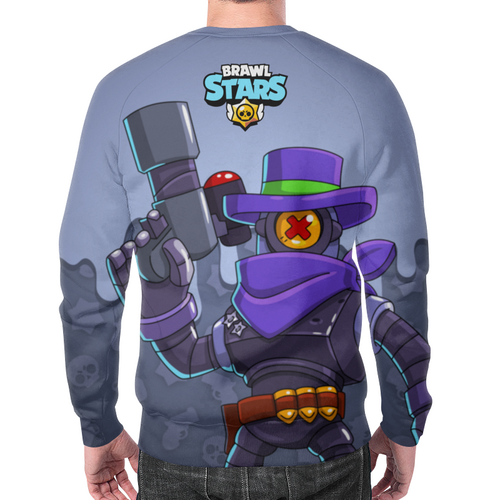 Заказать свитшот в Москве. Свитшот мужской с полной запечаткой BRAWL STARS RICOCHET от geekbox - готовые дизайны и нанесение принтов.