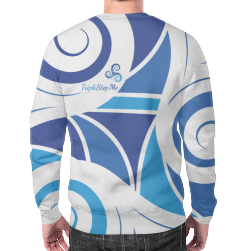 Заказать свитшот в Москве. Свитшот мужской с полной запечаткой TripleStep.Me Sweatshirt Blue от TripleStep.Me - готовые дизайны и нанесение принтов.