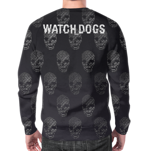 Заказать свитшот в Москве. Свитшот мужской с полной запечаткой DEDSEC (Watch Dogs 2) от balden - готовые дизайны и нанесение принтов.